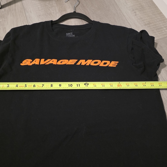 Black Tee with Orange Graphic - Picture 4 of 5